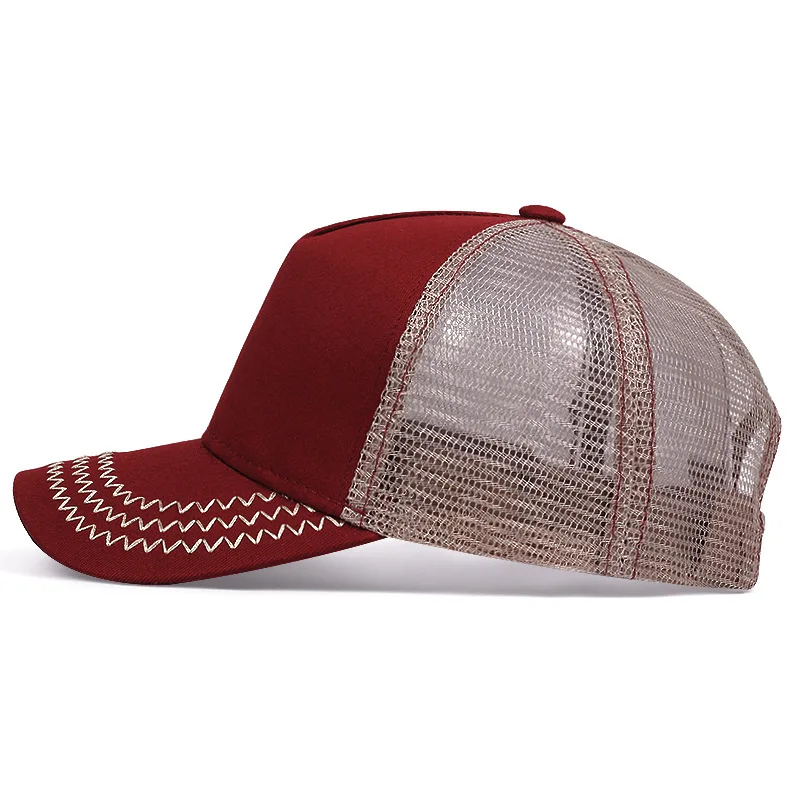 หมวกเบสบอลตาข่ายโลโก้สั่งทำ 5  - Trucker Cap Mesh บทวิจารณ์และราคา