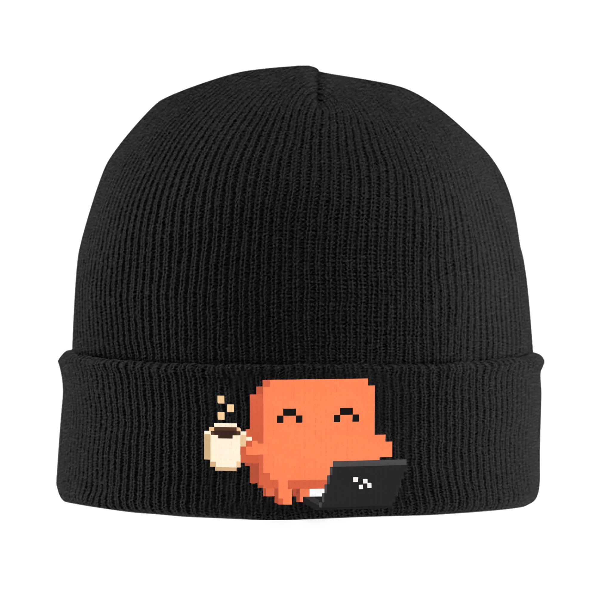 หมวกบีนนี่ถักลายริบแบบมีขอบพับ - Beanie Cuffed Knit บทวิจารณ์และราคา