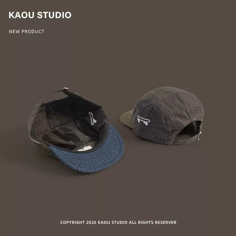 หมวกเบสบอล 5 แผง ปักลายสเก็ต ย - Corduroy Cap 5 Panel บทวิจารณ์และราคา