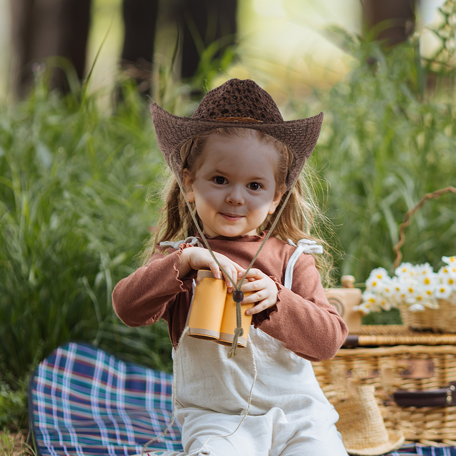 หมวกคาวบอยสำหรับเด็ก ทำจากวัสด - Cowboy Hat Straw บทวิจารณ์และราคา