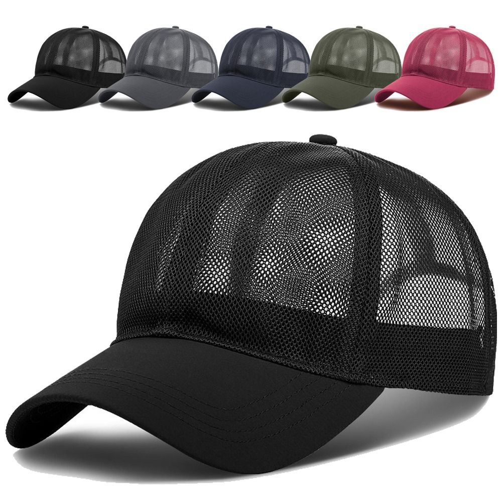 หมวกเบสบอลตาข่ายเต็มใบ ระบายอา - Trucker Cap Mesh บทวิจารณ์และราคา