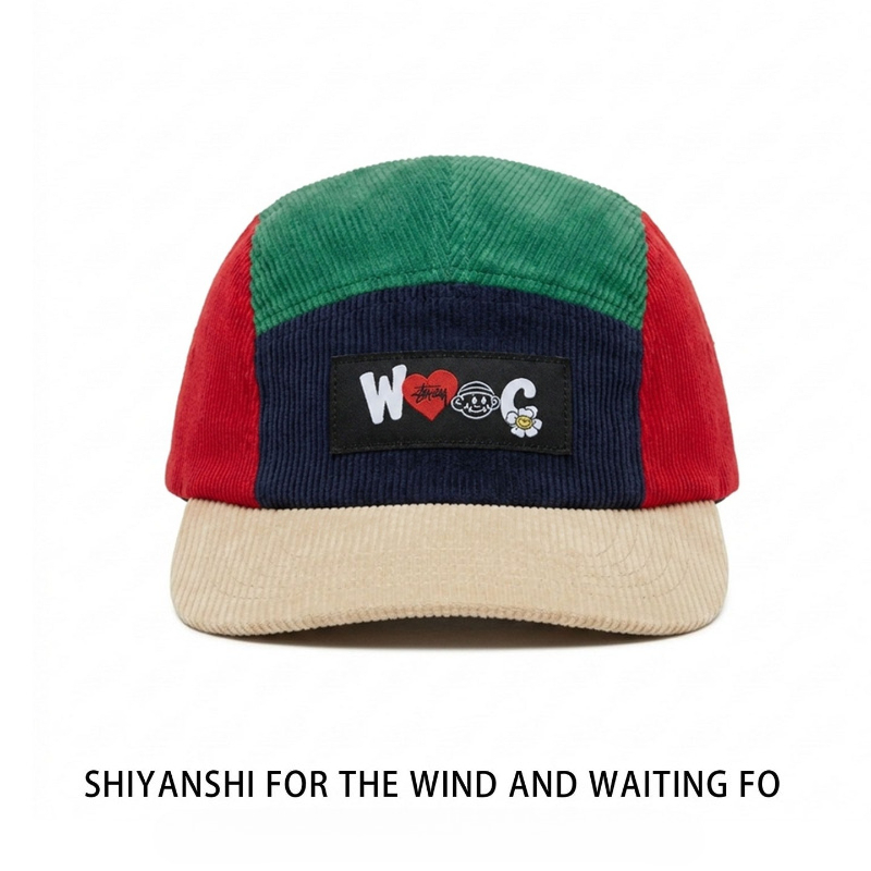 หมวกเบสบอลผ้าลูกฟูกลายบล็อกสี  - Corduroy Cap 5 Panel บทวิจารณ์และราคา
